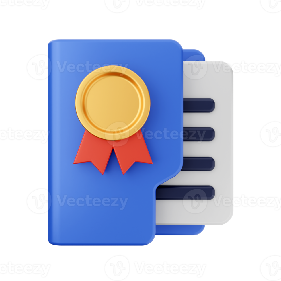 3d folder file icon illustration png