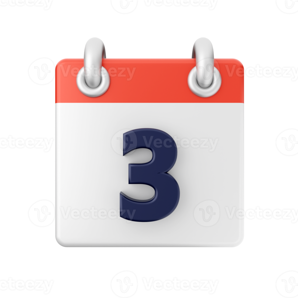 3d calendar date day schedule event icon illustration png