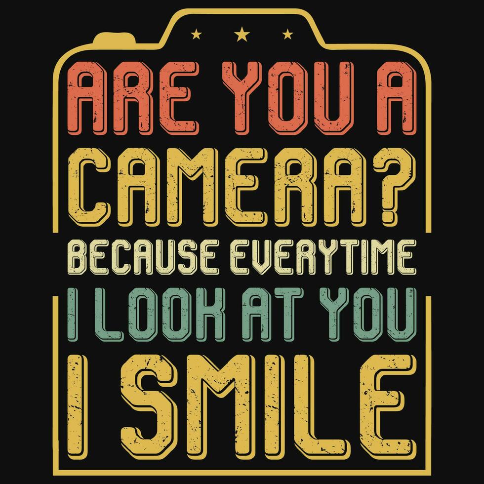 Photographer typographic graphics tshirt design vector