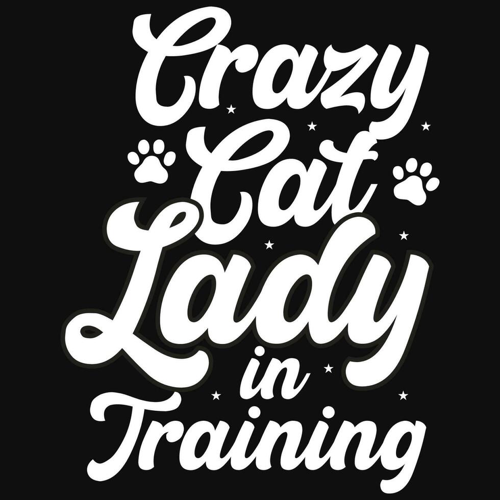 Cats typographic tshirt design vector design