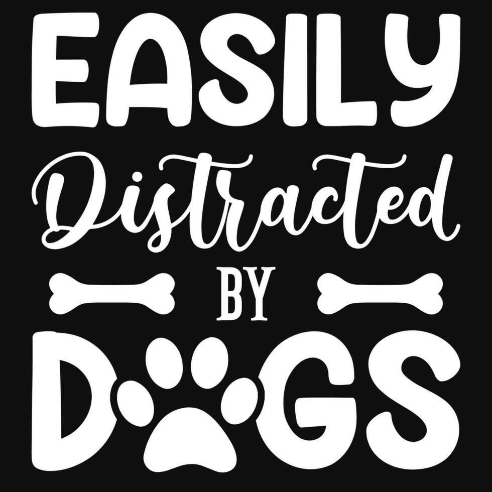 Dogs typographic tshirt design vector