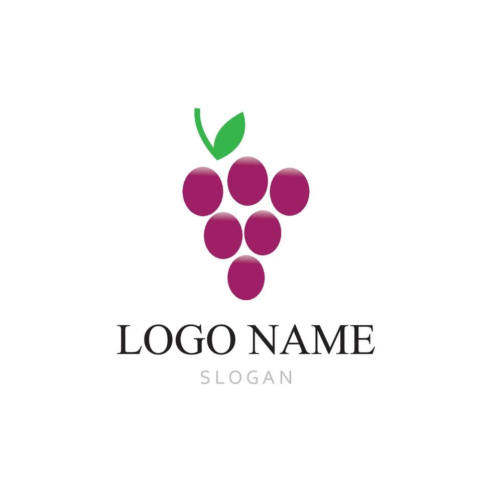 Grapes vector icon illustration design