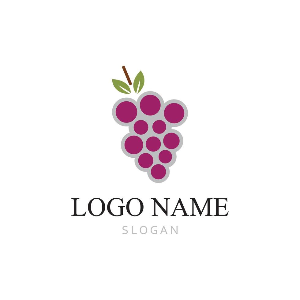 Grapes vector icon illustration design