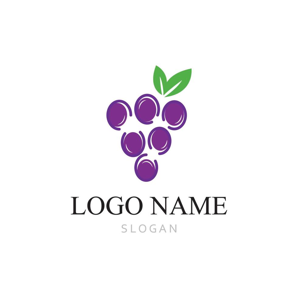 Grapes vector icon illustration design