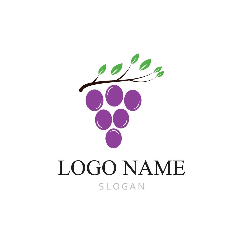 Grapes vector icon illustration design