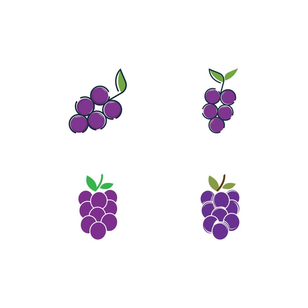 Grapes vector icon illustration design