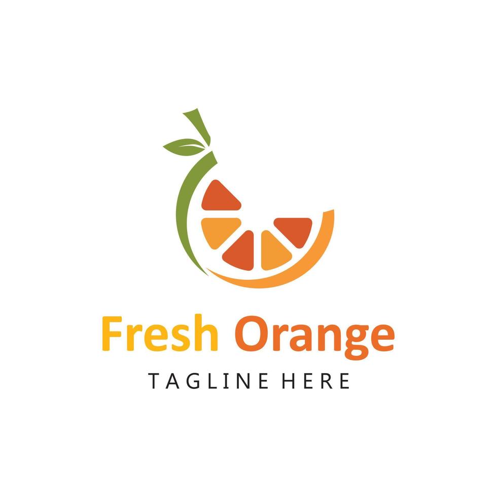 diseño de logotipo naranja vector