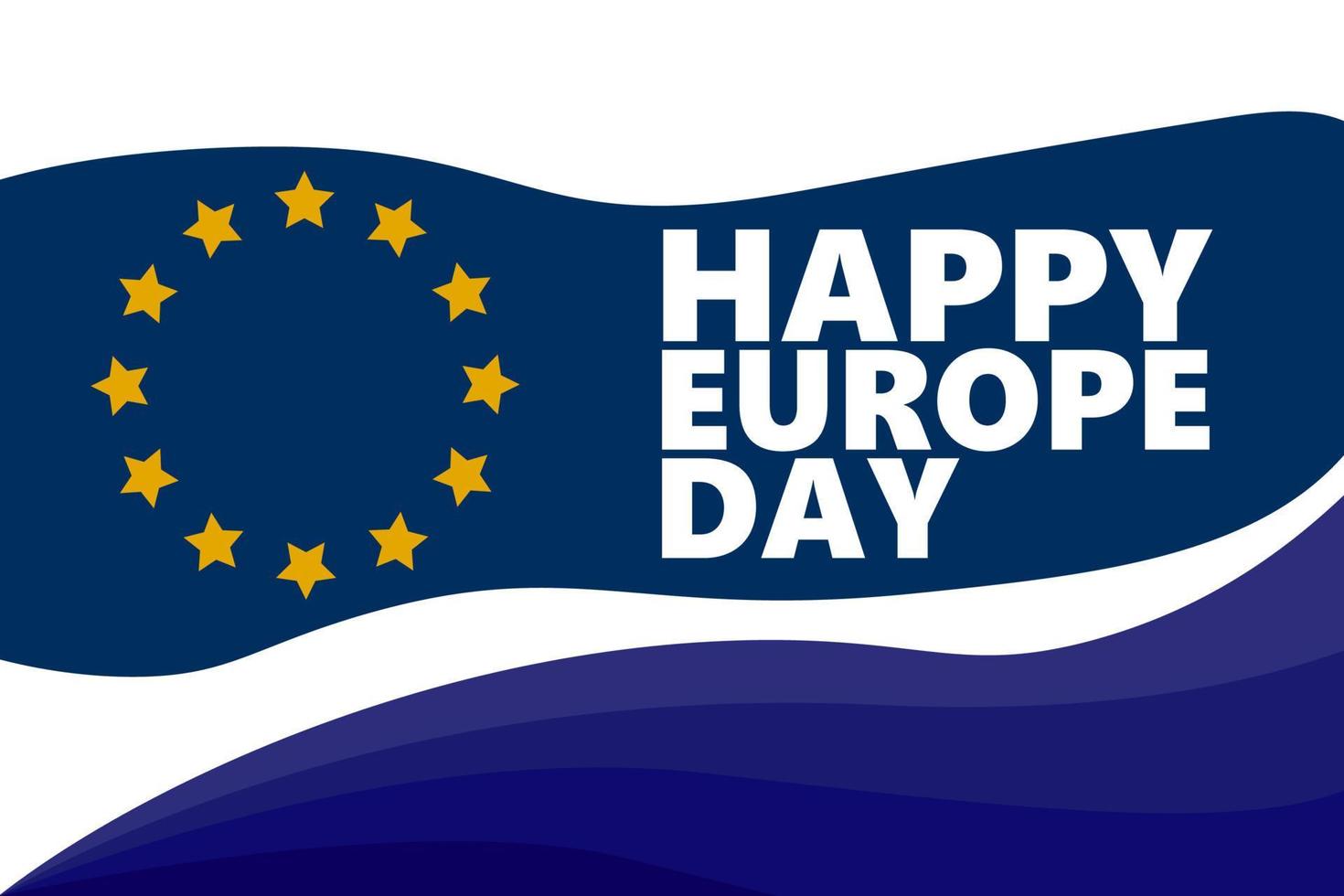 Europe Day. Annual public holiday in May. Is the name of two annual observance days - 5 May by the Council of Europe and 9 May by the European Union vector