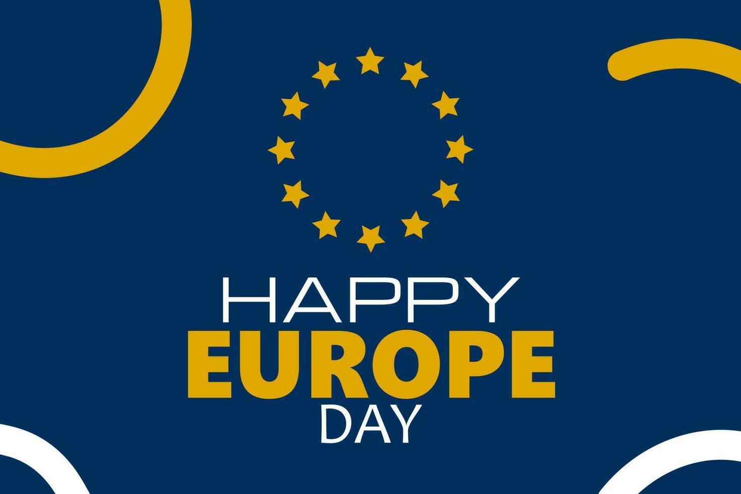 Europe Day. Annual public holiday in May. Is the name of two annual observance days - 5 May by the Council of Europe and 9 May by the European Union vector