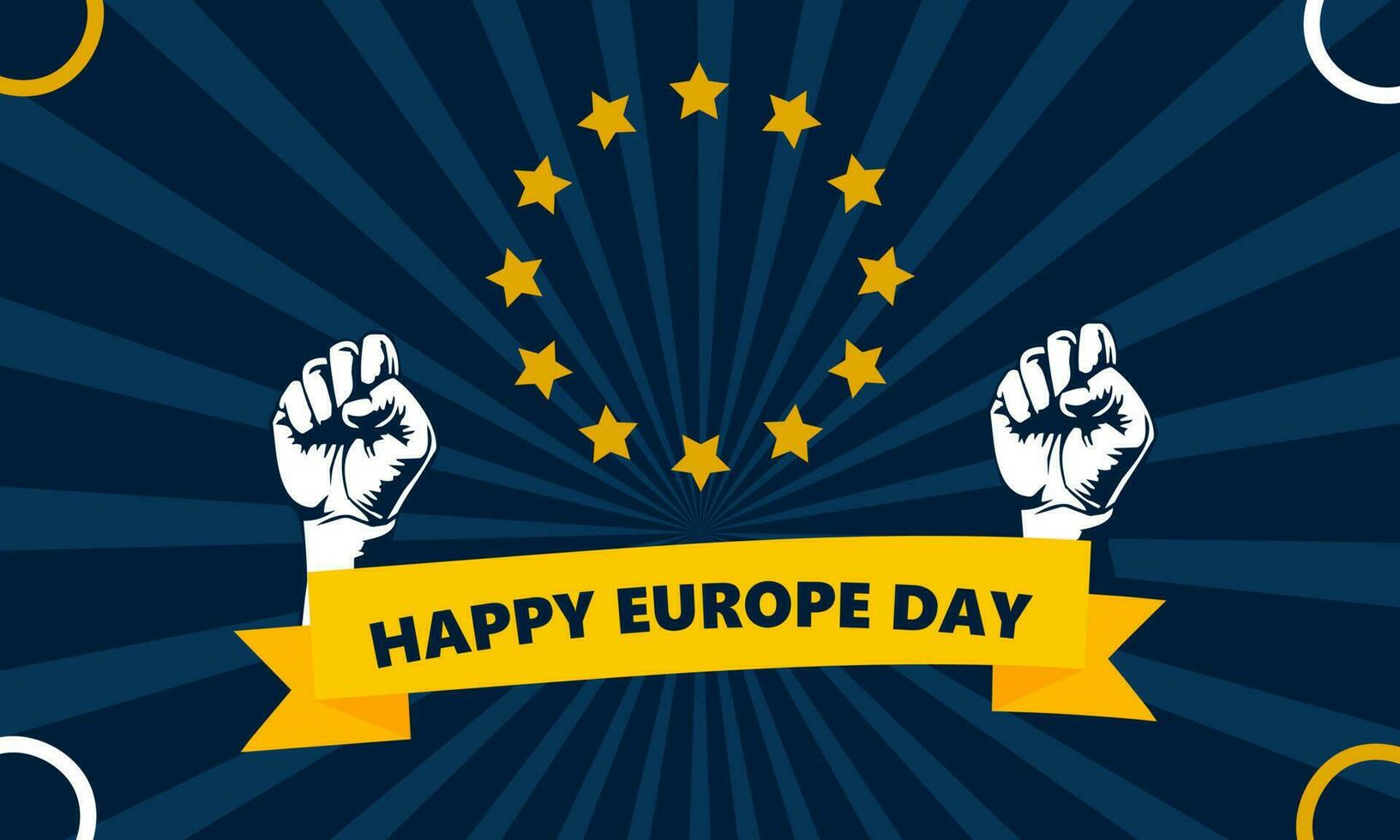 Europe Day. Annual public holiday in May. Is the name of two annual observance days - 5 May by the Council of Europe and 9 May by the European Union vector