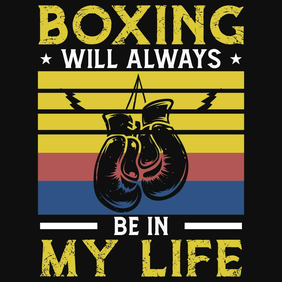 Boxing or fighting typographic graphics tshirt design vector