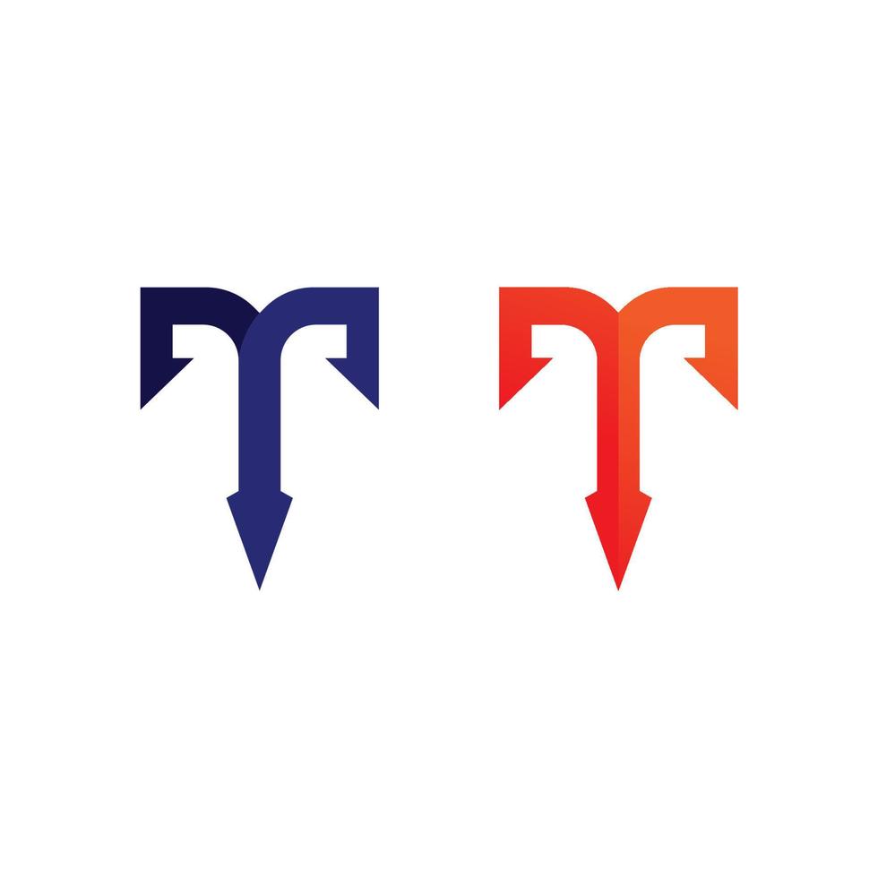 letter T logo image and font T design graphic  vector