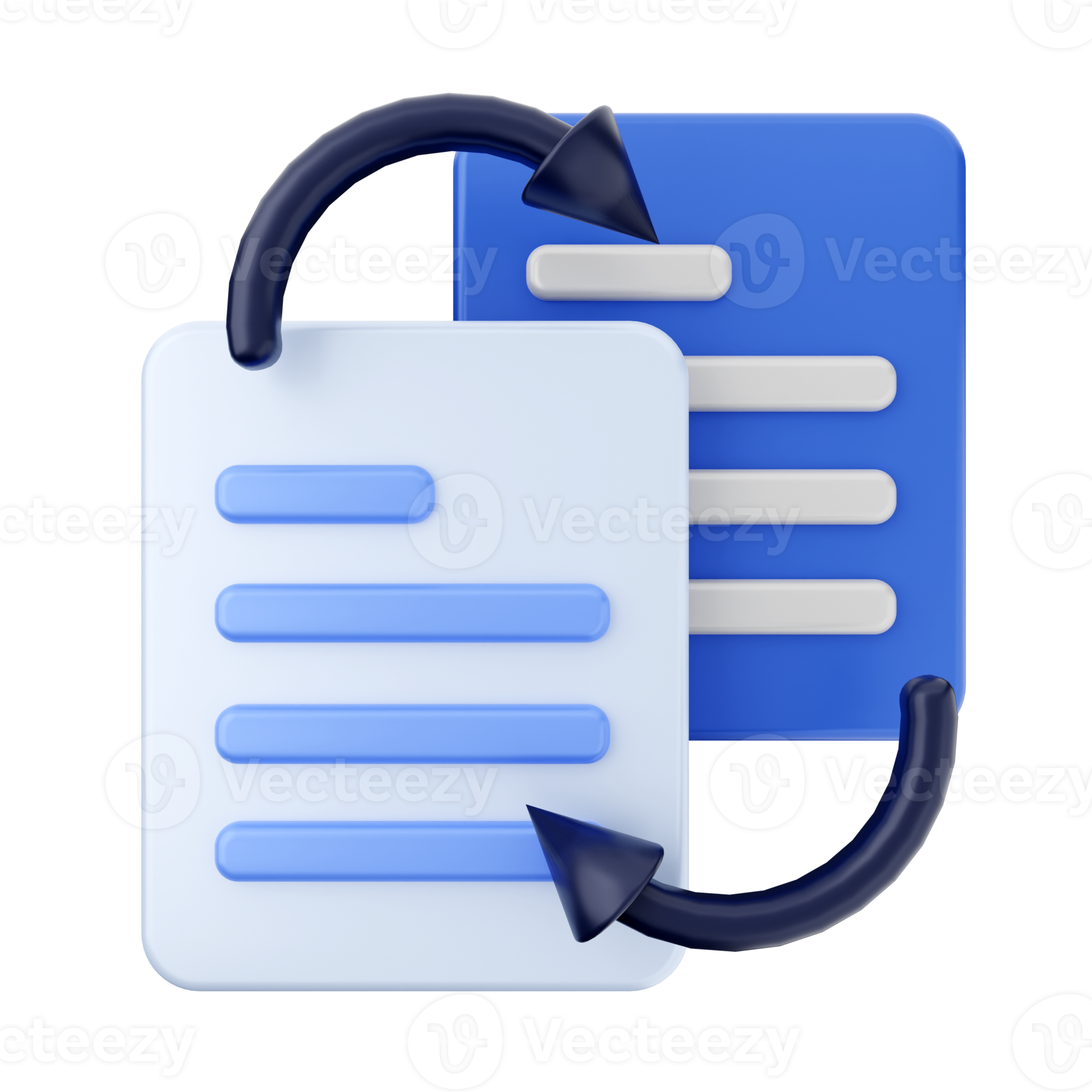 3d file copy share folder icon illustration 22051322 PNG
