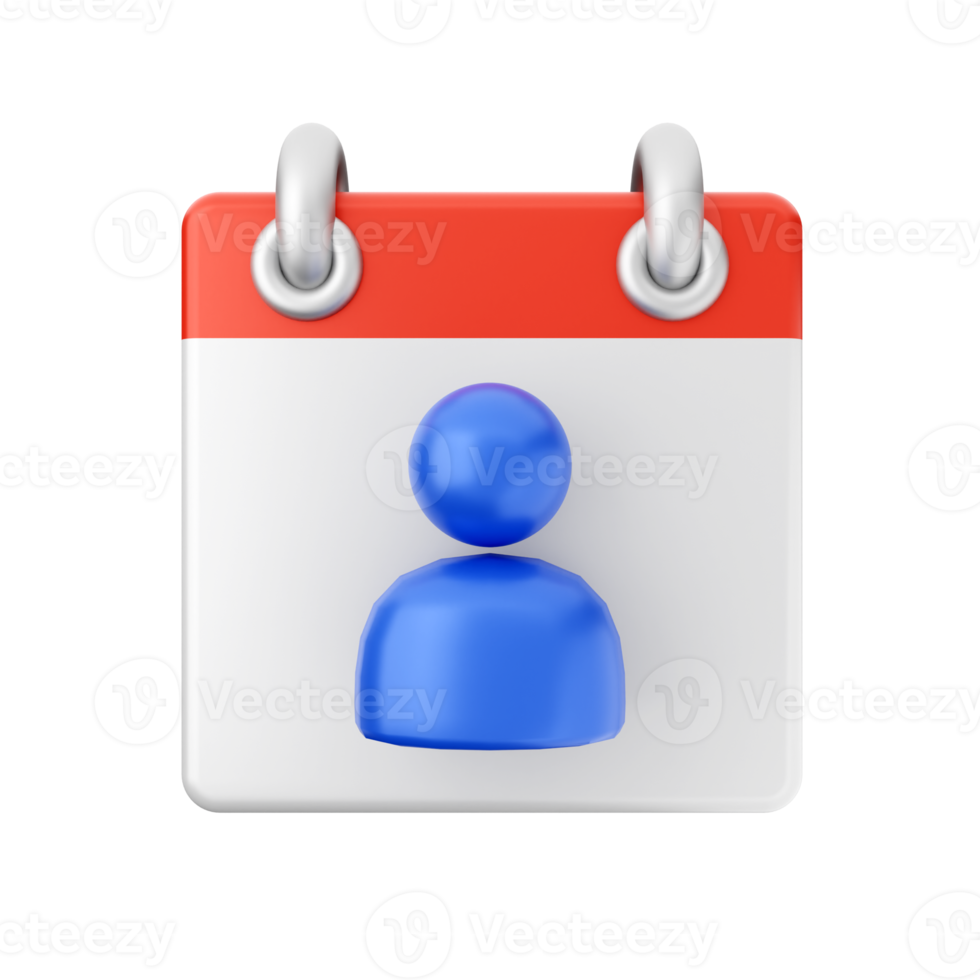 3d calendar date day schedule event icon illustration png