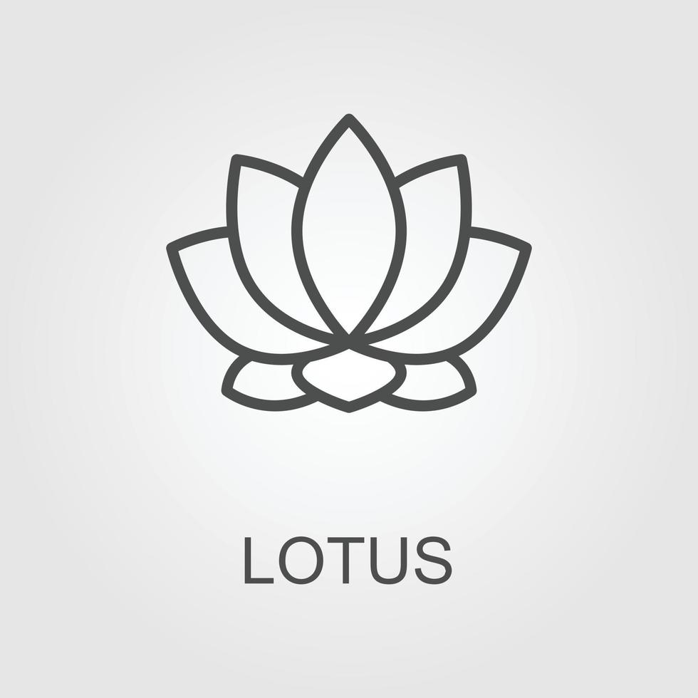 Lotus icon or Harmony icon vector