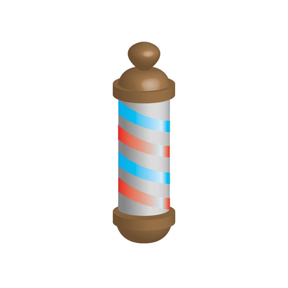 Illustration Vector Graphic of Babershop Pole icon