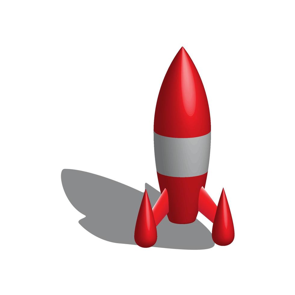 ilustración vector gráfico de cohete icono
