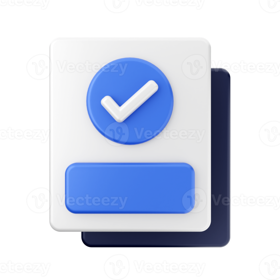 3d verificación cheque validar png