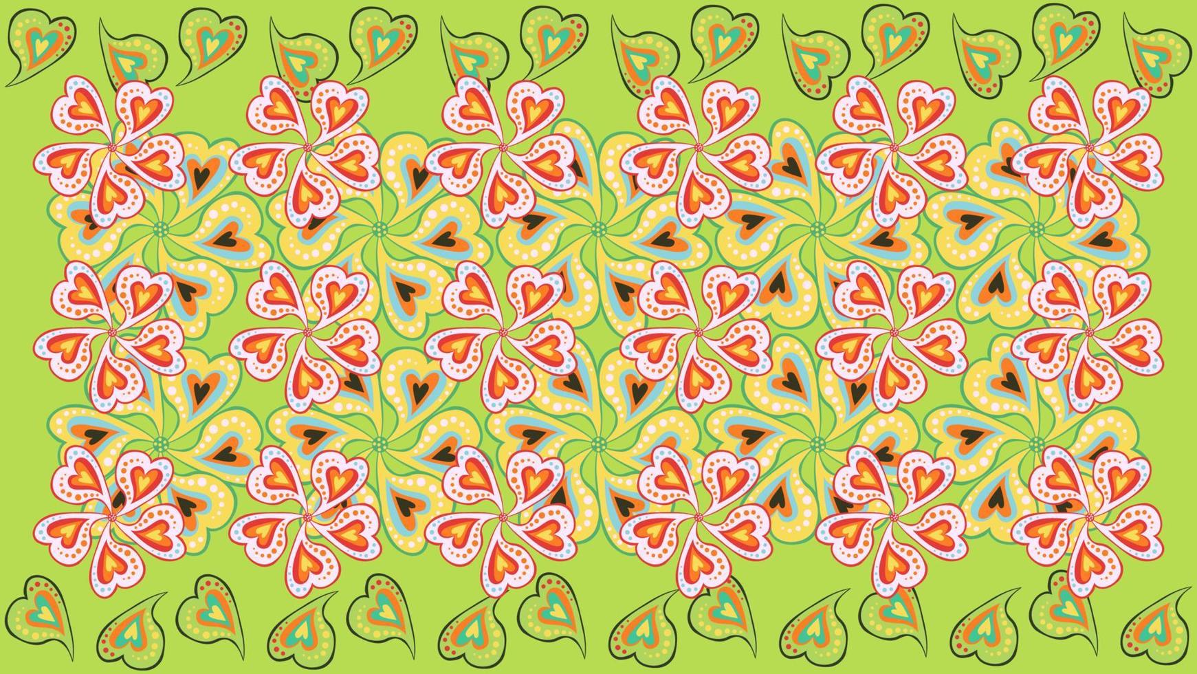 illustration vector graphic of background '70s color style