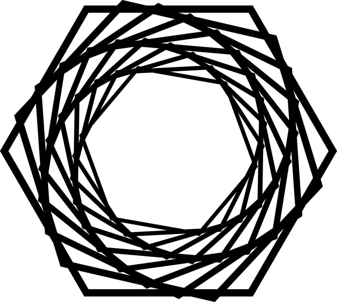 Dynamic Vector Hexagon shape that you can use as logo, symbol, background, icon, etc.
