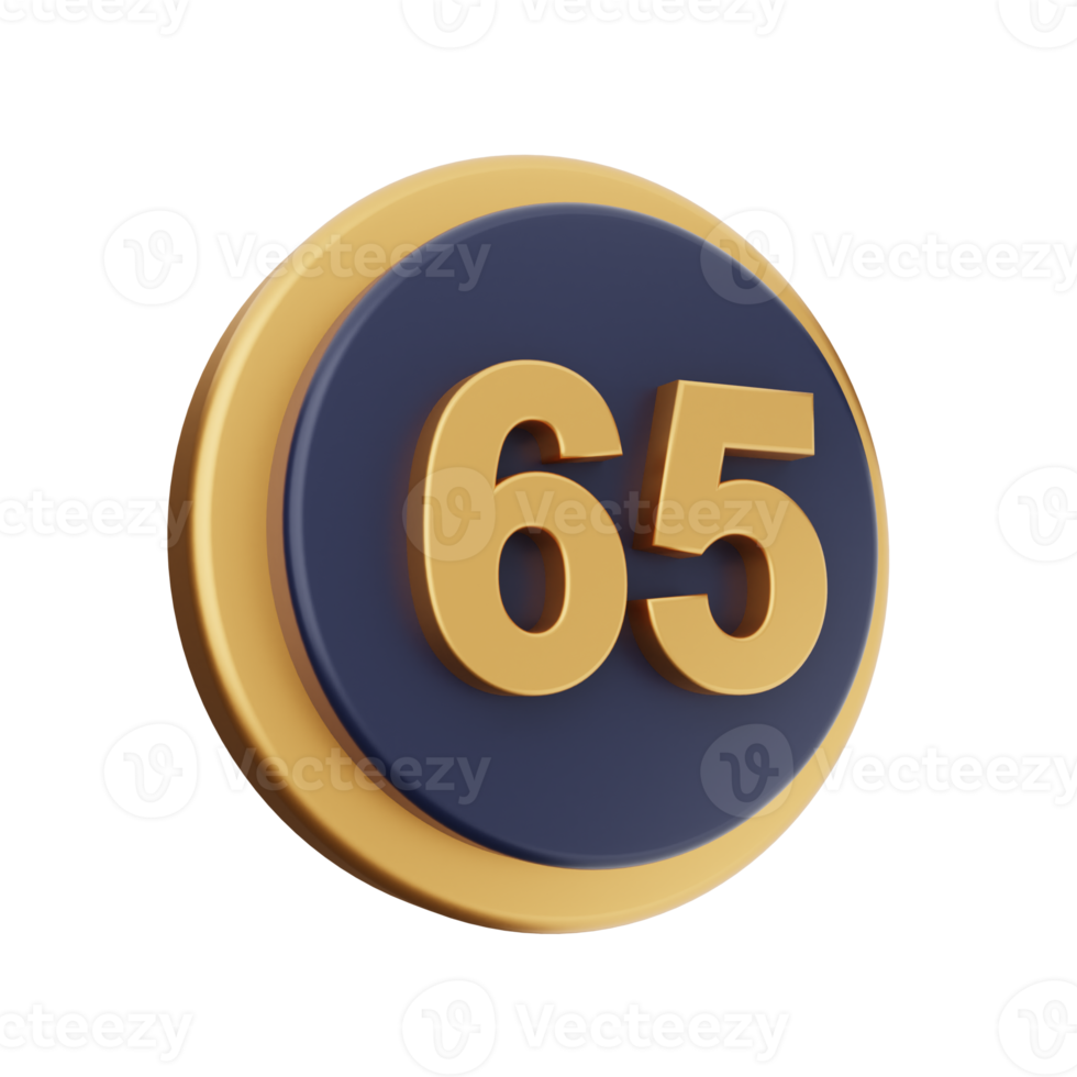 3d number icon illustration png