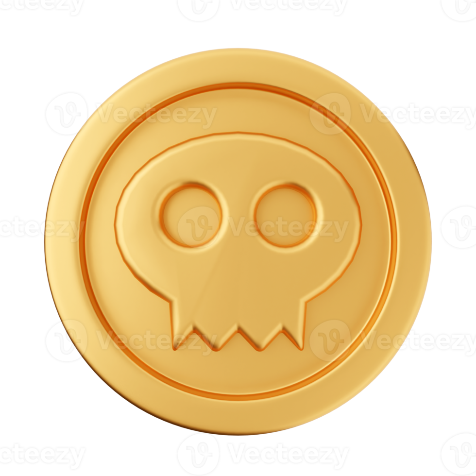 3d coin gold bronze silver icon png