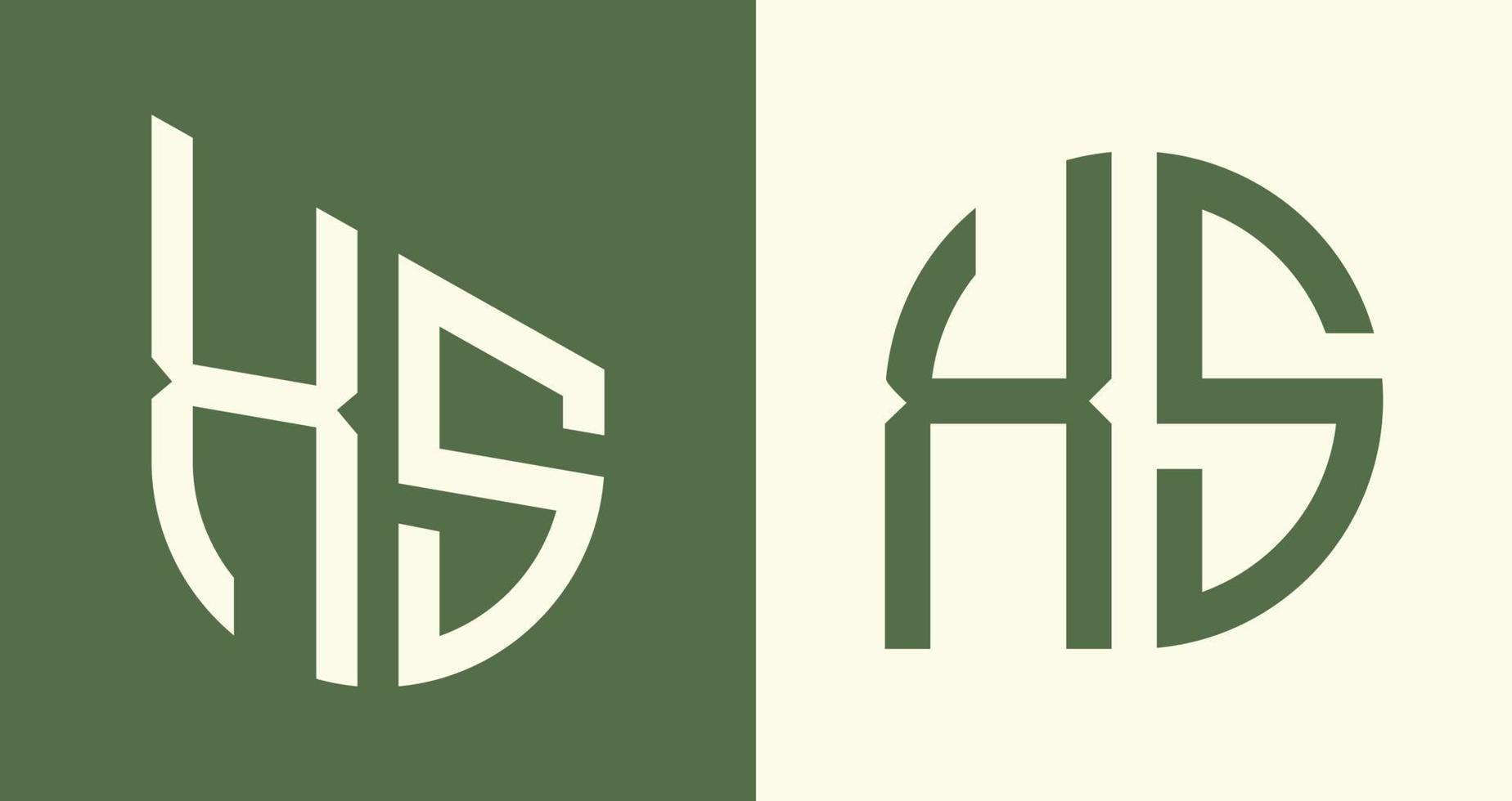 creativo sencillo inicial letras xs logo diseños manojo. vector