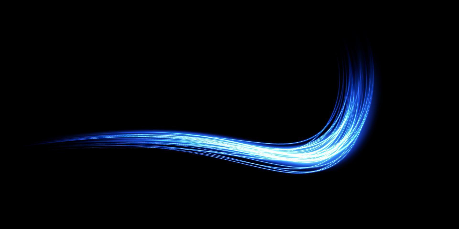 Shining lines. Glowing Trail Wave Vector Light Effect. Vector ...
