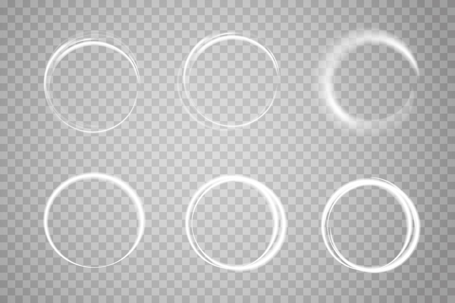 Abstract light circles. vector