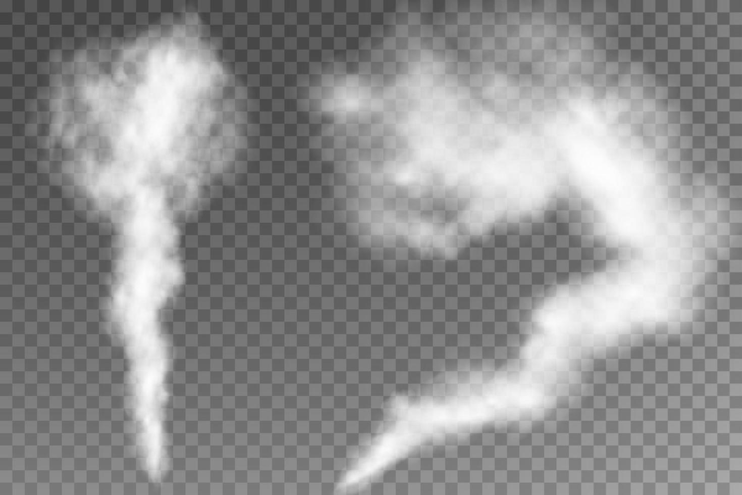 Fog or smoke group. vector