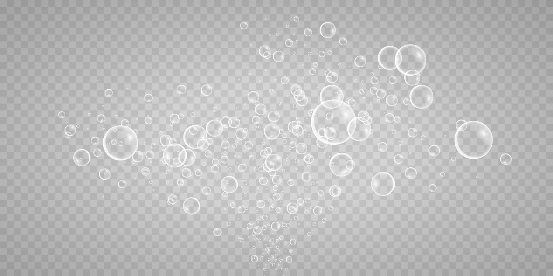 Colorful and colorful soap bubbles. vector