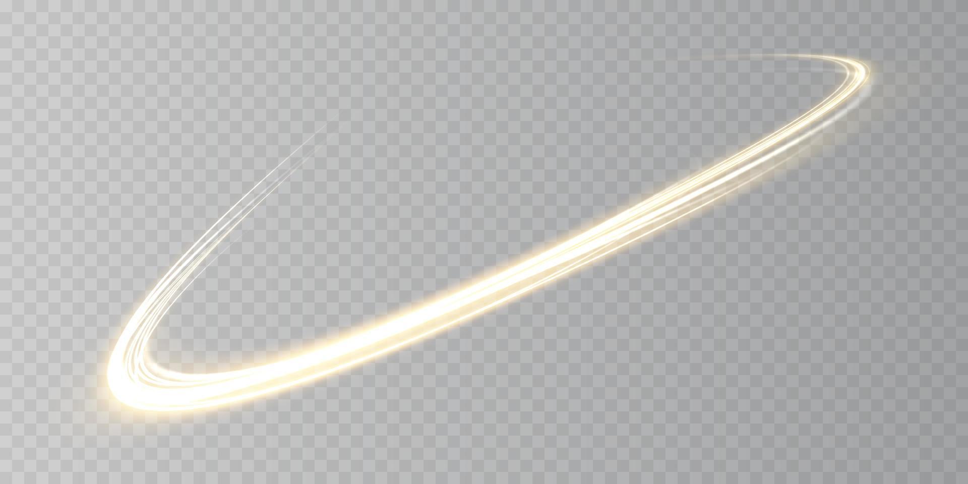 Shining lines. Glowing Trail Wave Vector Light Effect. Vector illustration