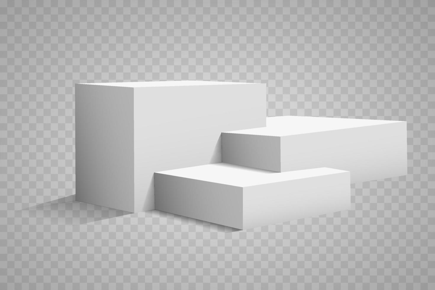 Podium. 3d pedestal. Vector illustration