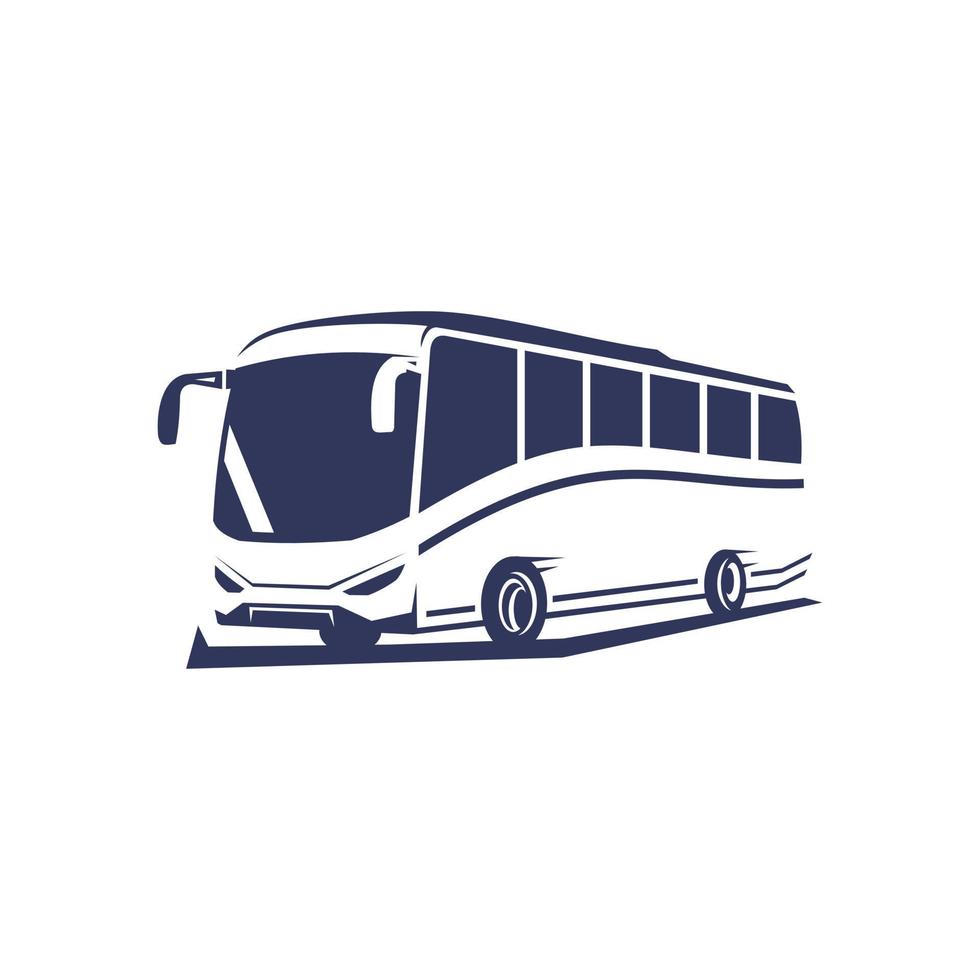 plantilla de logotipo de autobús de viaje con fondo blanco. adecuado para su necesidad de diseño, logotipo, ilustración, animación, etc. vector