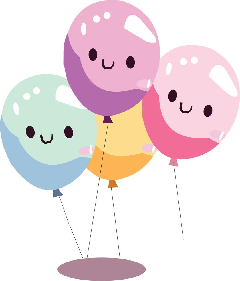 vector free bunch of balloons icons