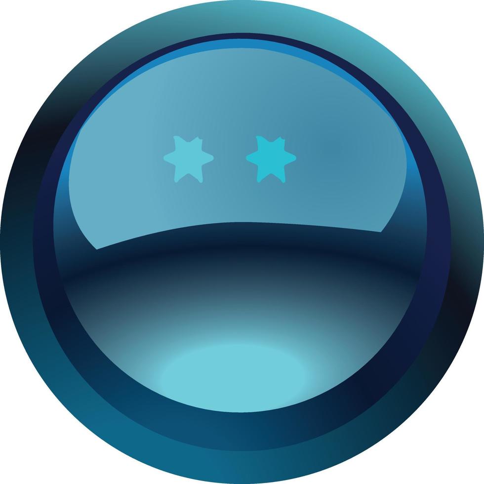 popular blue color web button  icon vector