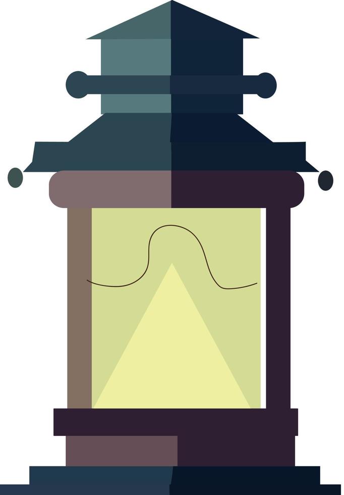 cute handraw islamic lantern vector