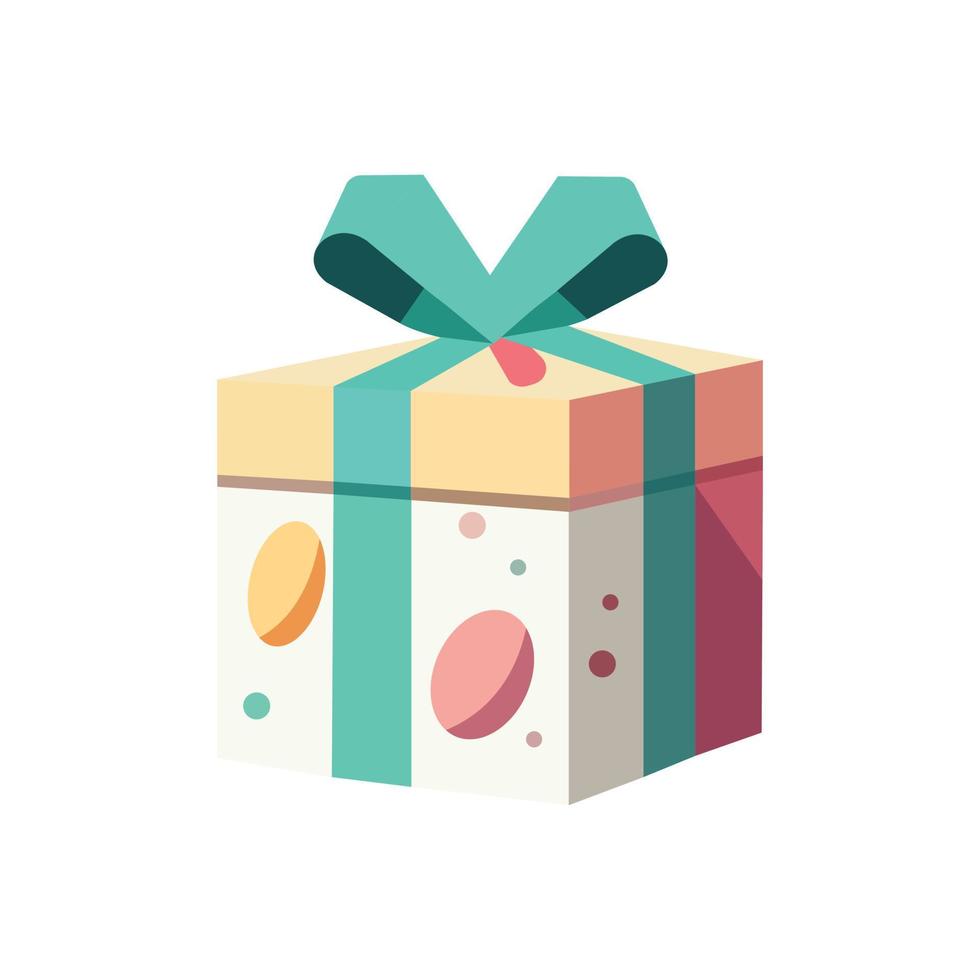 cute Easter egg gift box vector