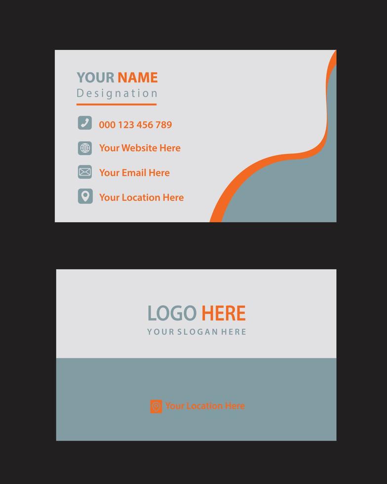 clean and modern business card design. free stylist business card design vector. vector