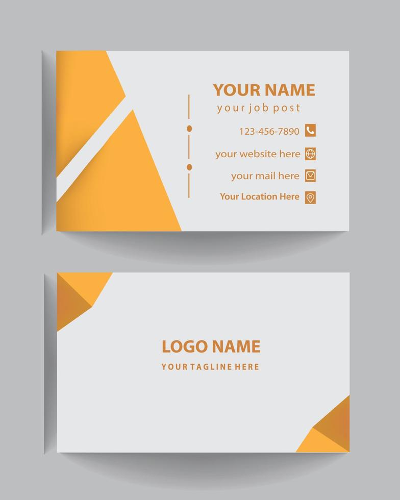 free business card design template vector. vector