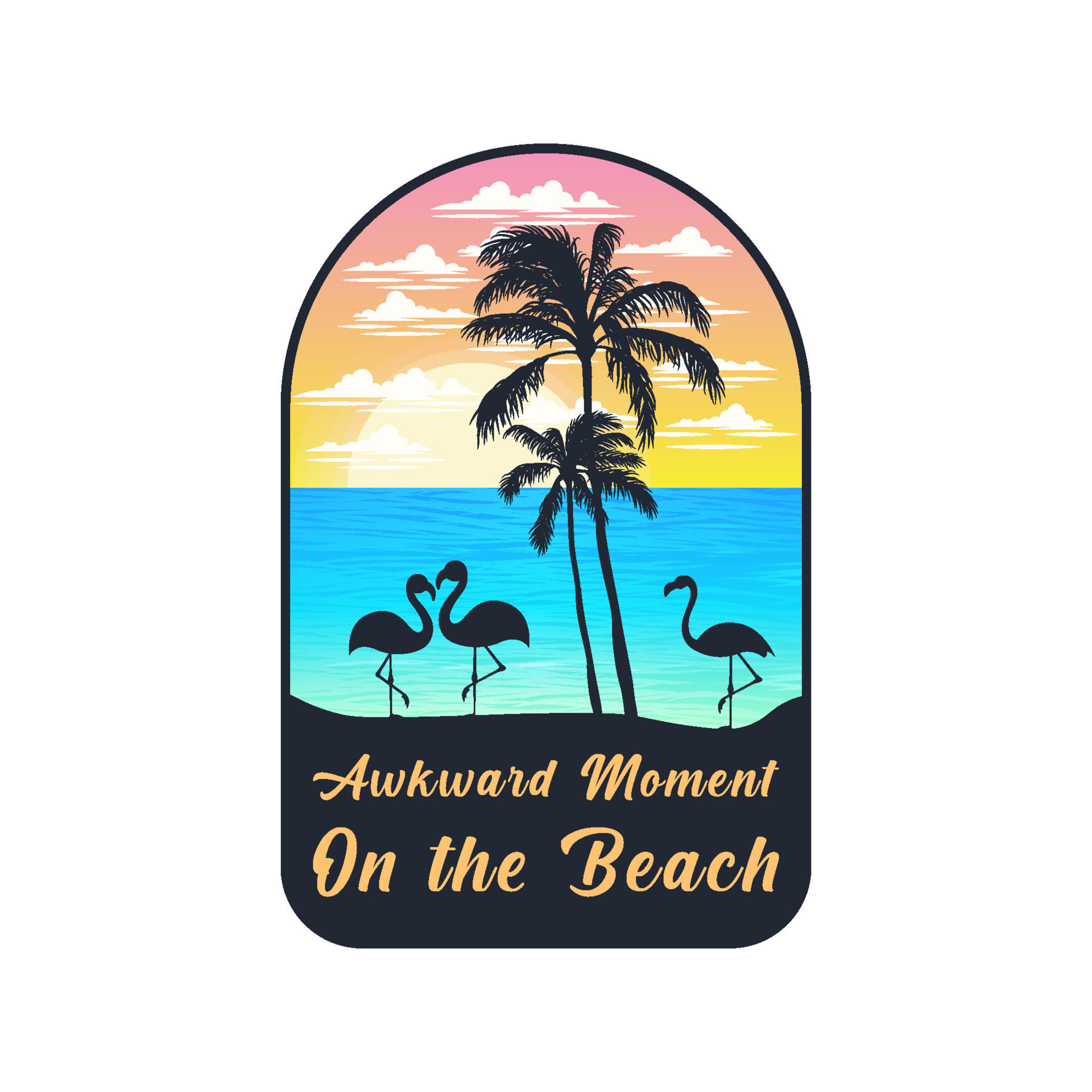 Summer time on the beach artwork design 22052847 Vector Art at Vecteezy