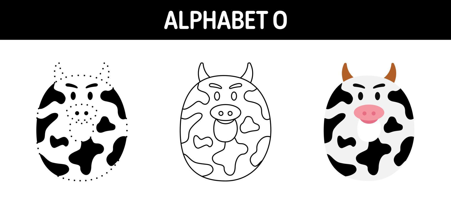 Alphabet O Tracing And Coloring Worksheet For Kids 22053756 Vector Art Alphabet O Tracing And Coloring Worksheet For Kids 22053756 Vector Art
