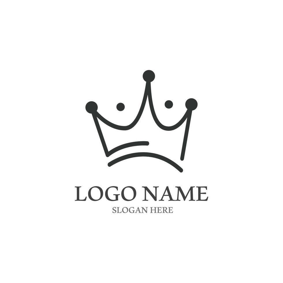 Crown Logo Template vector icon