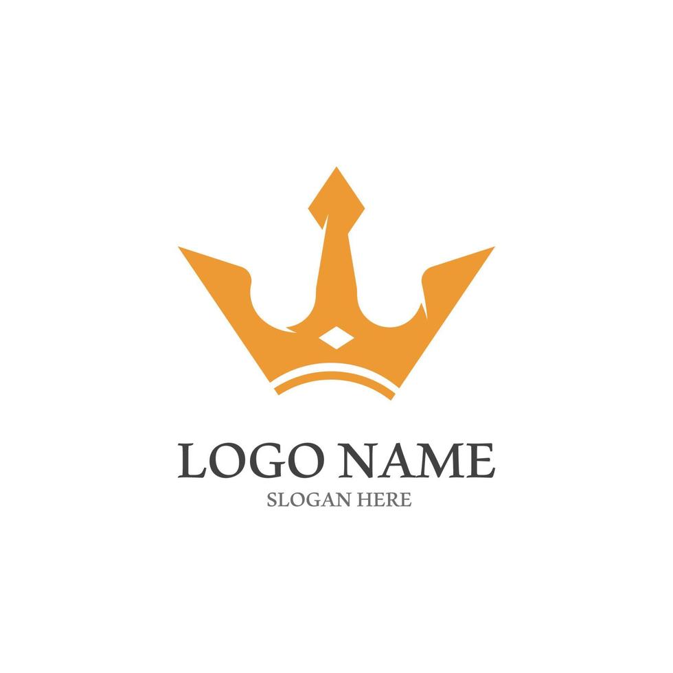 Crown Logo Template vector icon