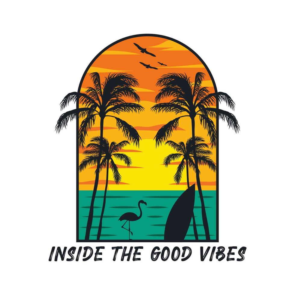 Inside the good vibes 22053994 Vector Art at Vecteezy