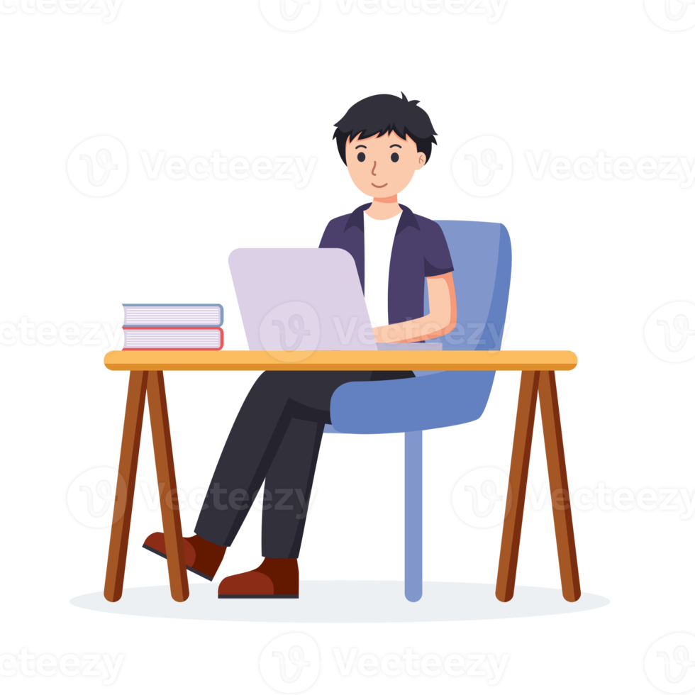 Work from home, co-working space illustration png