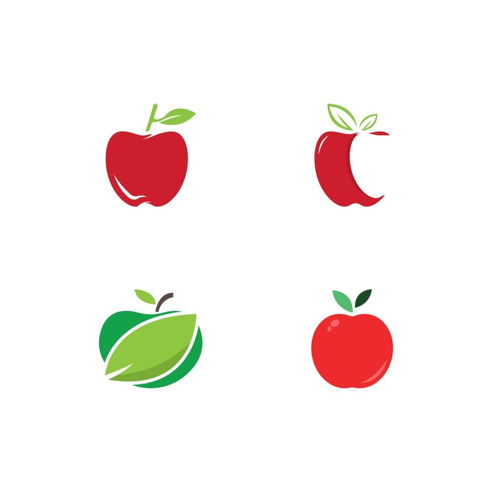 diseño de ilustración de vector de manzana