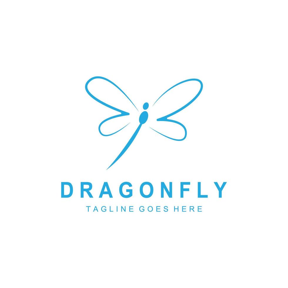 Dragonfly illustration icon vector