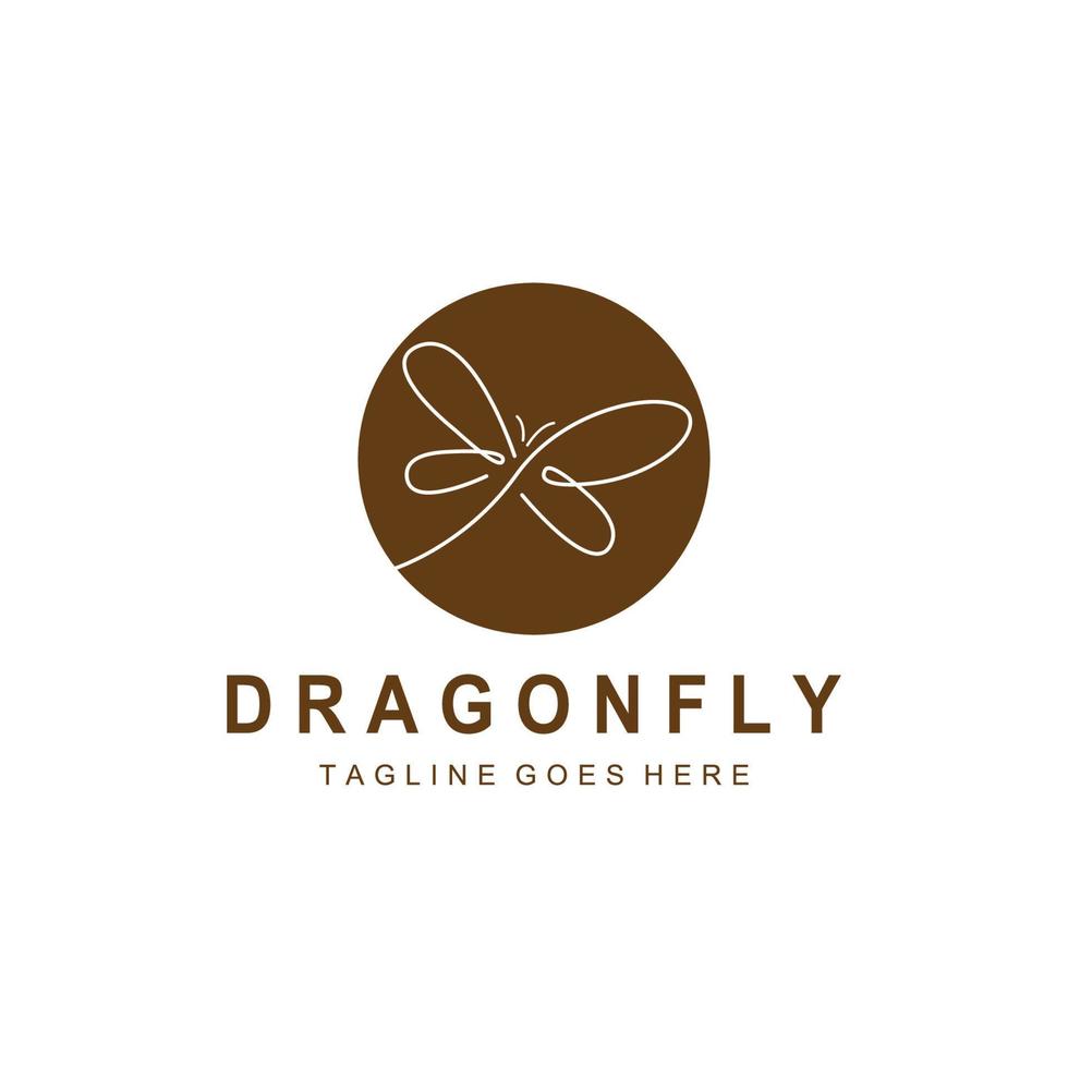 Dragonfly illustration icon vector