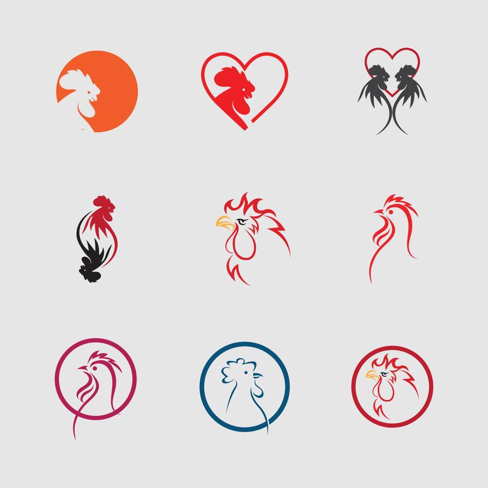 gallo logo imágenes ilustración diseño vector
